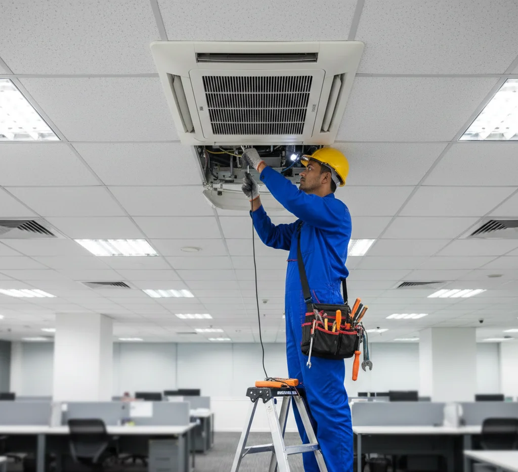 Mohammadi Engineering Ltd. technician providing AC service in Khilgaon Dhaka